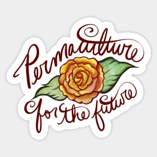 Permaculture For The Future Of You And Me Sticker